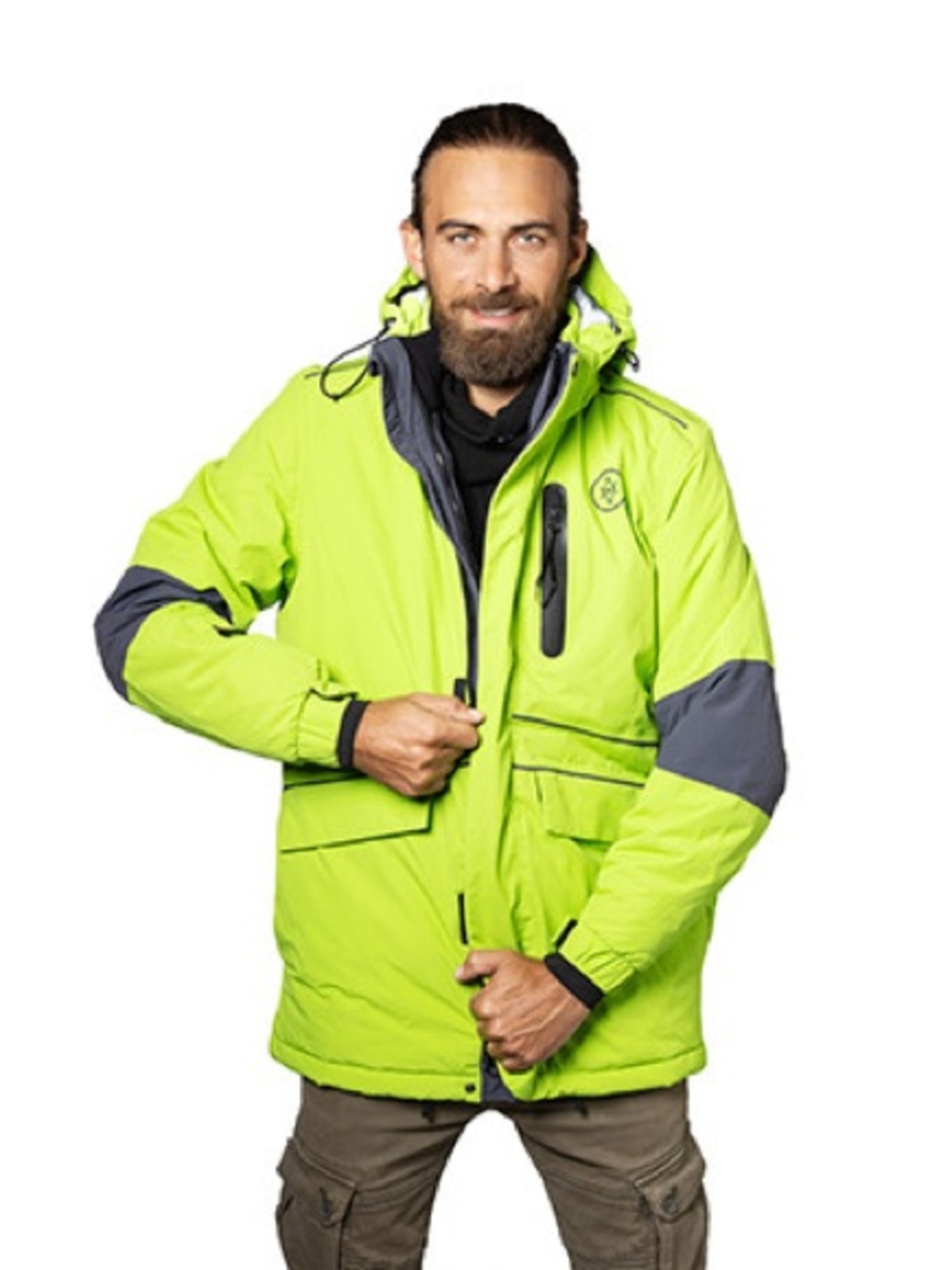 Atlas Ocean Voyages Expedition High-Visibility Waterproof Hooded Parka